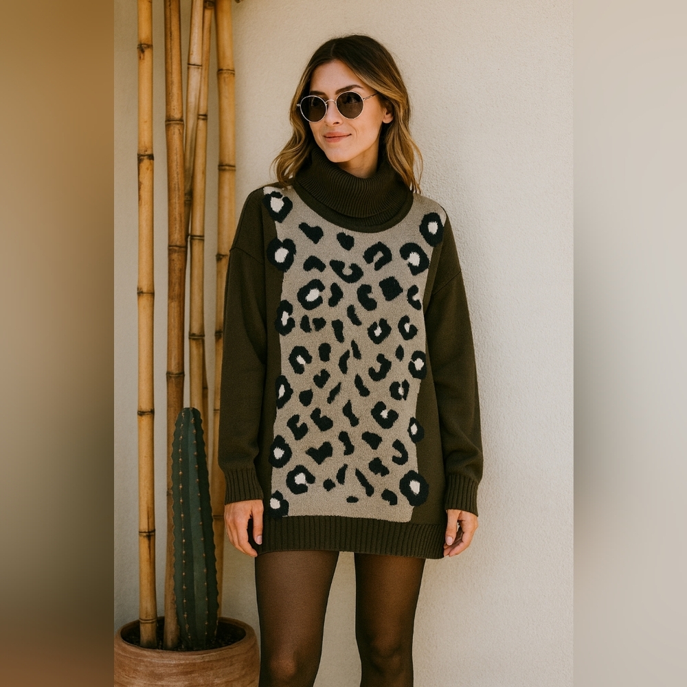 ESCADA Margarita Ley Animal Print Sweater